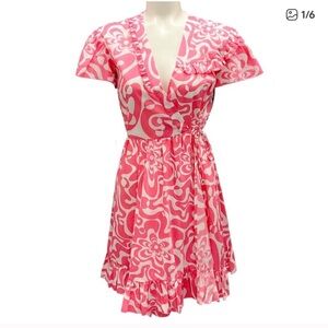 Vivetta Pink / White 2021 Stampa Fondo Fuxia
Wrap Dress fall designer Italy $700